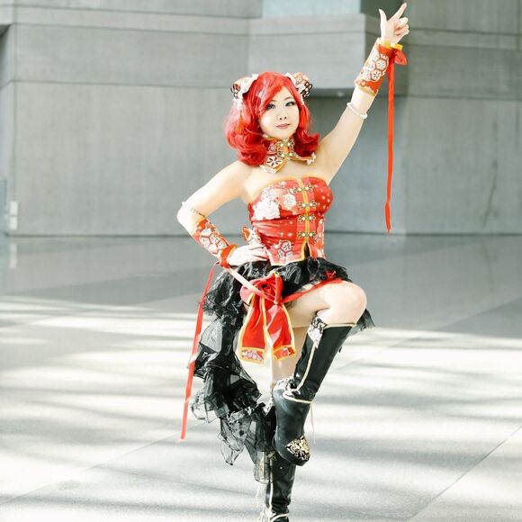 Nishikino Maki Idolized Qipao Cosplay from Love Live! - Picture 1 of 6